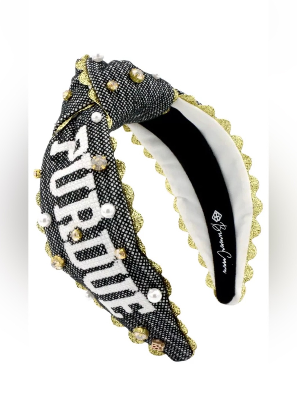Purdue Boilermakers Cross Stitch Logo Headband